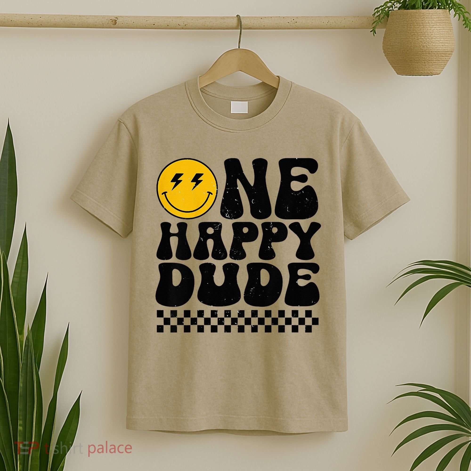 One Happy Dude 1st Birthday Family Matching T-Shirt