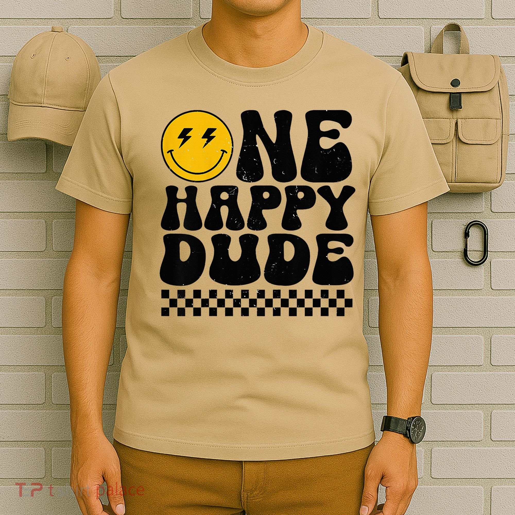 One Happy Dude 1st Birthday Family Matching T-Shirt