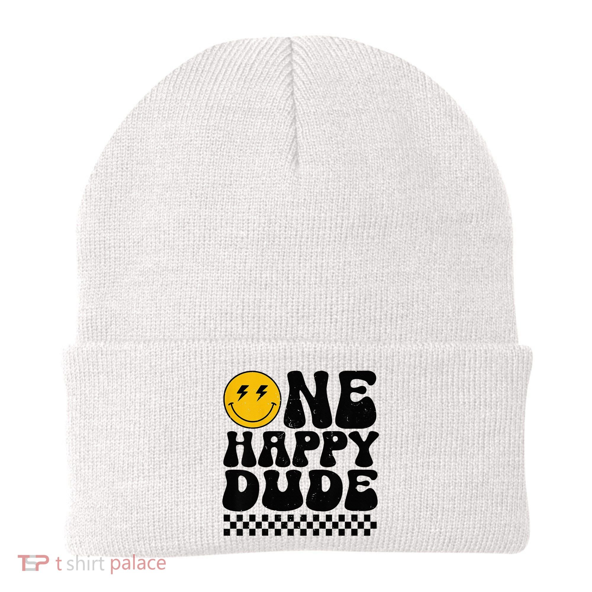 One Happy Dude 1st Birthday Family Matching Beanie