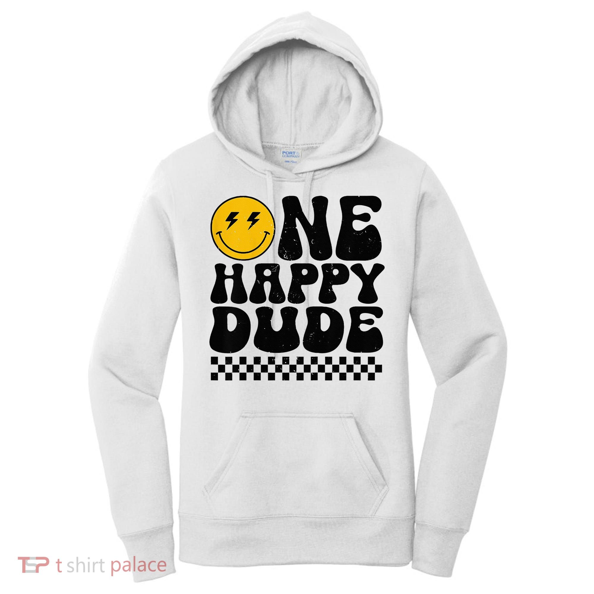 One Happy Dude 1st Birthday Family Matching Women's Hoodie