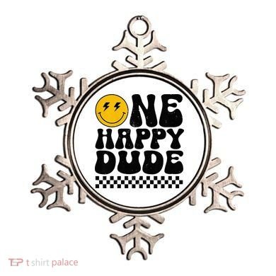 One Happy Dude 1st Birthday Family Matching Ornament