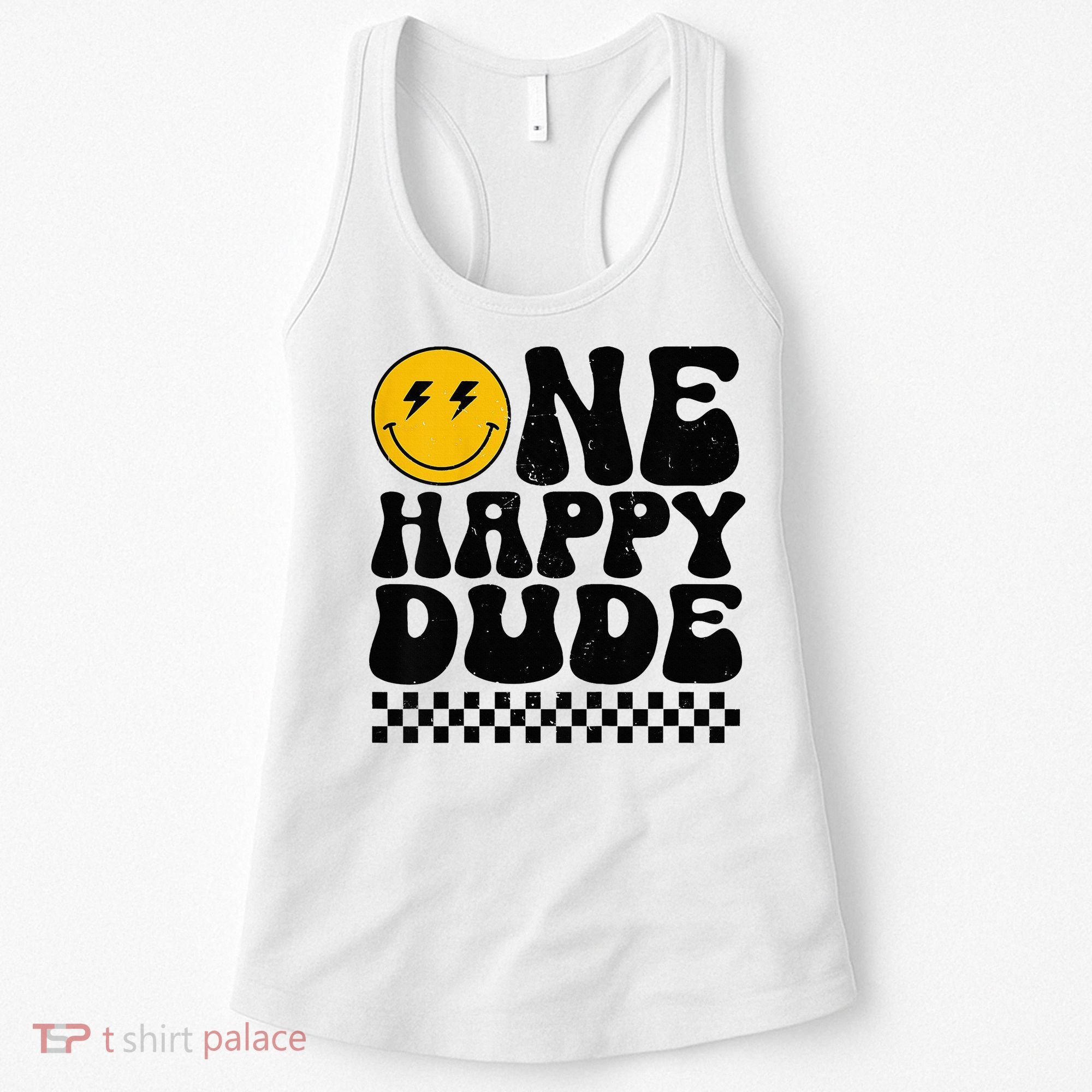 One Happy Dude 1st Birthday Family Matching Women's Tank Top