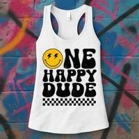 One Happy Dude 1st Birthday Family Matching Women's Tank Top thumb 3