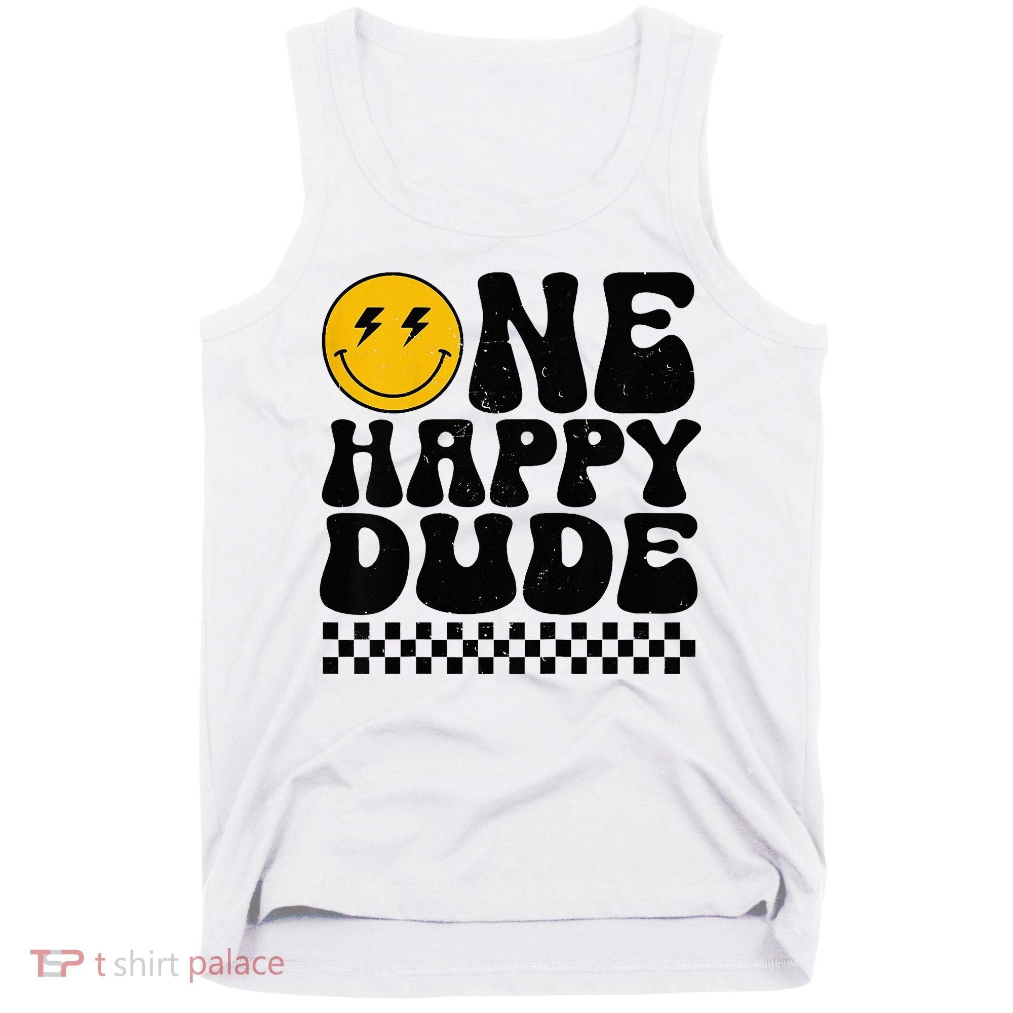 One Happy Dude 1st Birthday Family Matching Tank Top