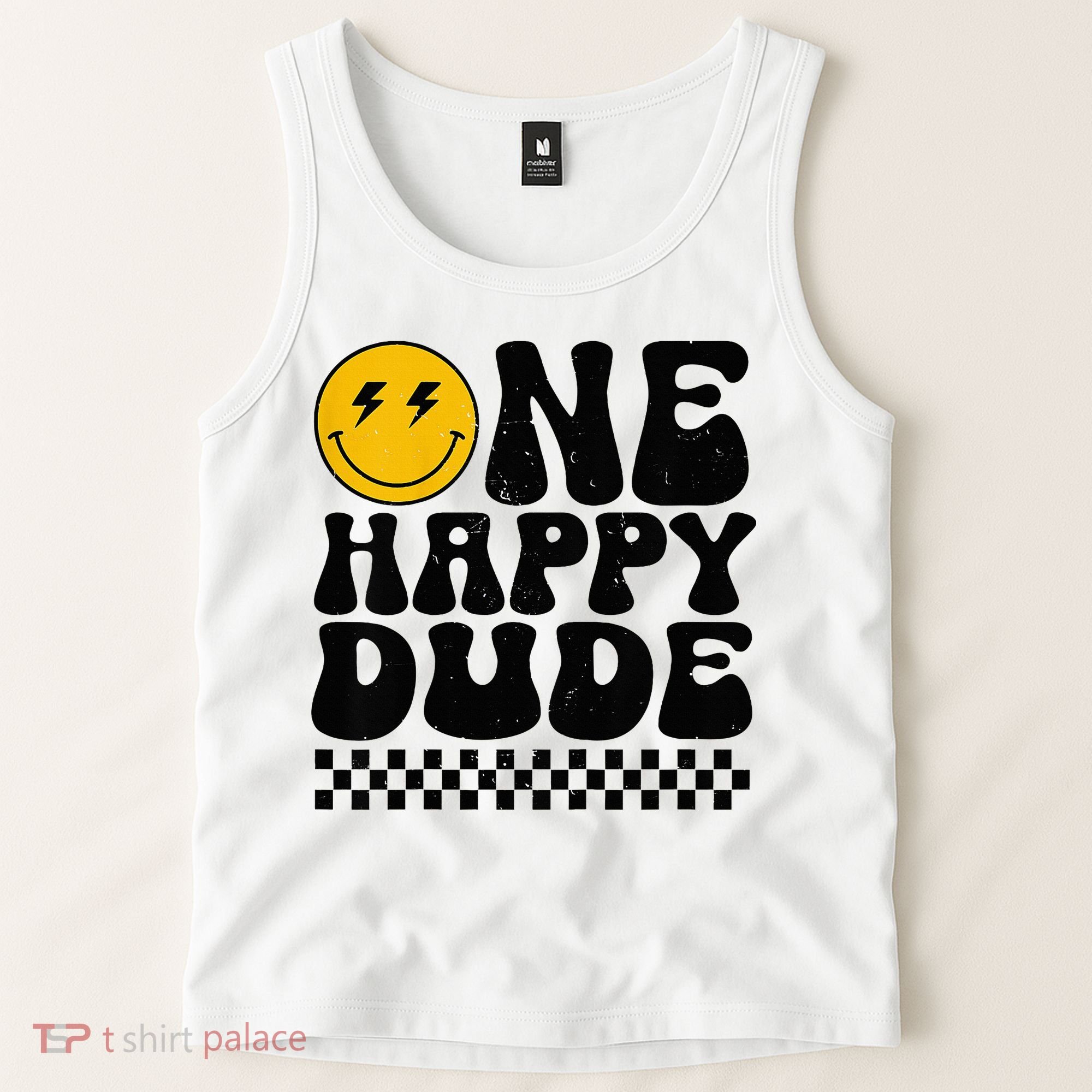 One Happy Dude 1st Birthday Family Matching Tank Top