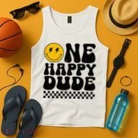 One Happy Dude 1st Birthday Family Matching Tank Top thumb 4