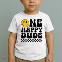 One Happy Dude 1st Birthday Family Matching Toddler T-Shirt thumb 2