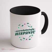 Overwhelmingly Hispanic Floral Coffee Mug thumb 1