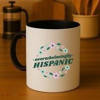 Overwhelmingly Hispanic Floral Coffee Mug thumb 4
