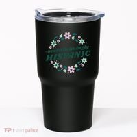 Overwhelmingly Hispanic Floral Tumbler thumb 0