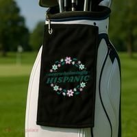 Overwhelmingly Hispanic Floral Golf Towel thumb 2