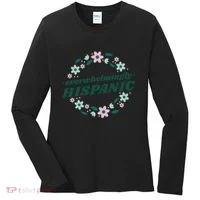 Overwhelmingly Hispanic Floral Women's Long Sleeve Shirt thumb 0
