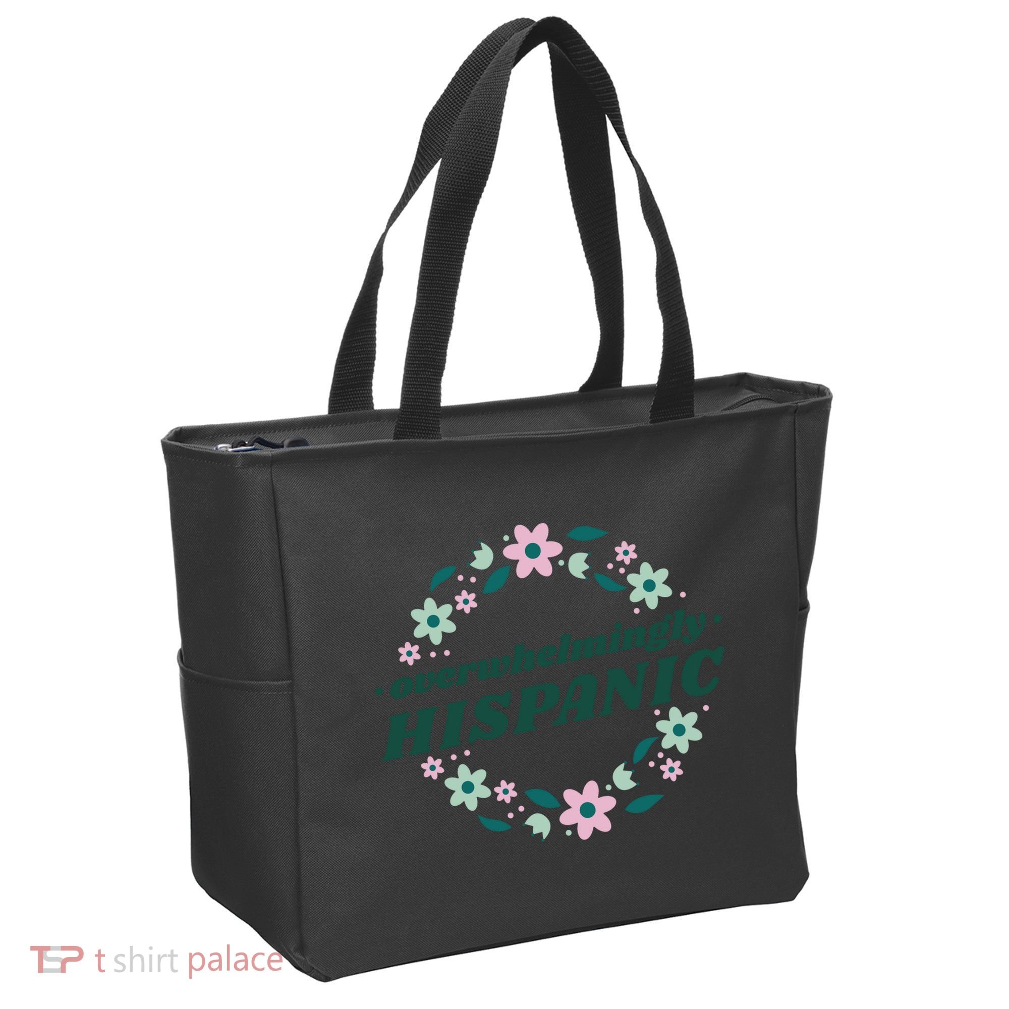 Overwhelmingly Hispanic Floral Tote Bag