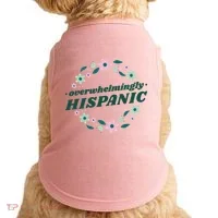 Overwhelmingly Hispanic Floral Doggie Tank thumb 0