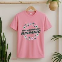 Overwhelmingly Hispanic Floral T-Shirt thumb 2