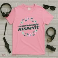 Overwhelmingly Hispanic Floral T-Shirt thumb 5