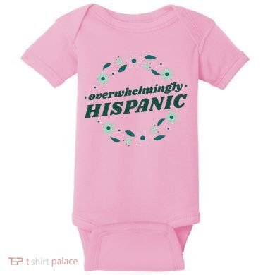 Overwhelmingly Hispanic Floral Baby Bodysuit