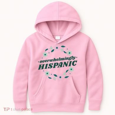 Overwhelmingly Hispanic Floral Kids Hoodie
