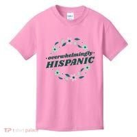 Overwhelmingly Hispanic Floral Kids T-Shirt thumb 0