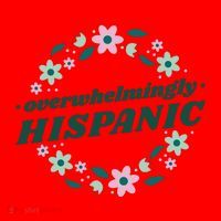 Overwhelmingly Hispanic Floral Santa Hat thumb 1