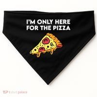 Only Here For Pizza USA-Made Doggie Bandana thumb 0