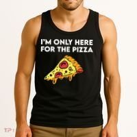Only Here For Pizza Tank Top thumb 3