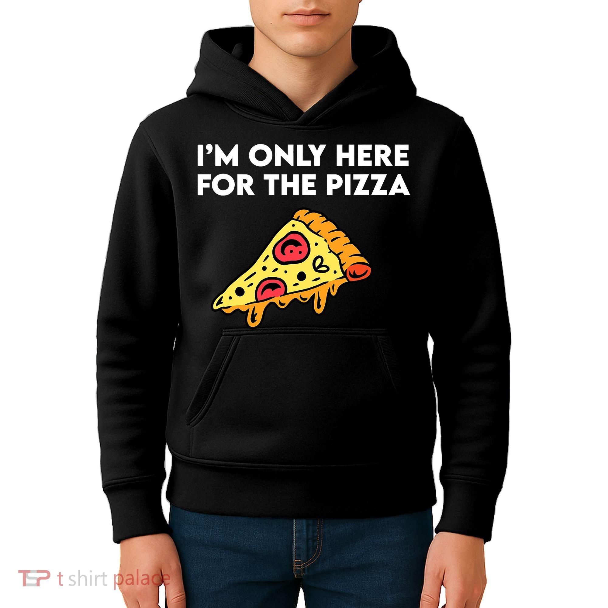 Only Here For Pizza Kids Hoodie