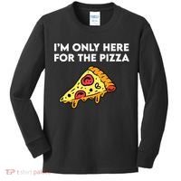 Only Here For Pizza Kids Long Sleeve Shirt thumb 0
