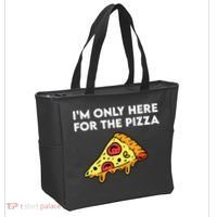 Only Here For Pizza Tote Bag thumb 2