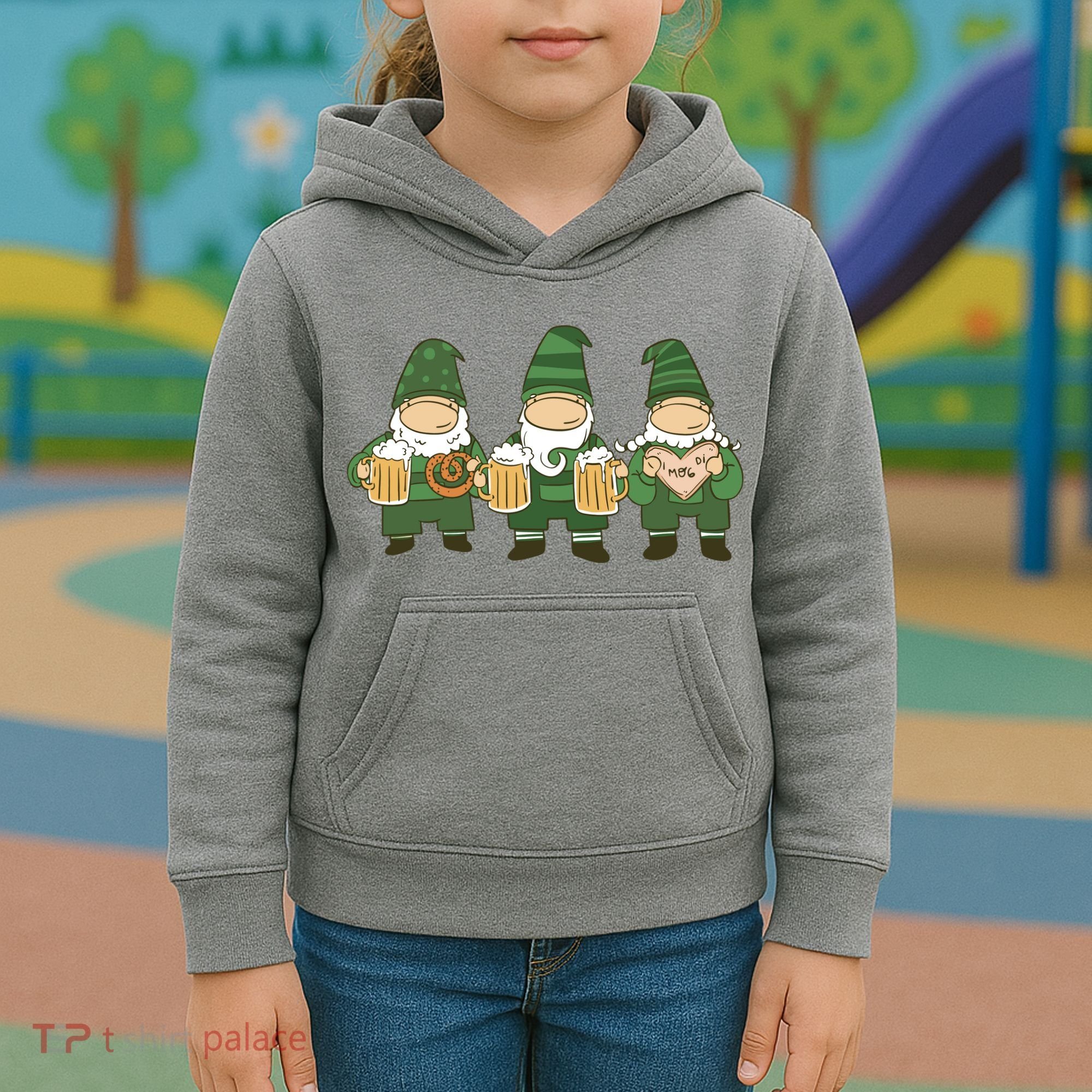 Oktoberfest Holiday Gnomes Kids Hoodie