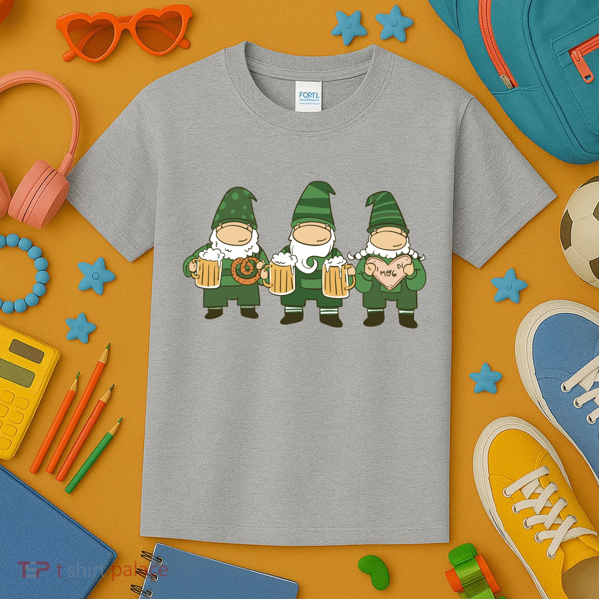 Oktoberfest Holiday Gnomes Kids T-Shirt