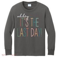 Oh Hey It's The Last Day Schools Out Summer Kids Long Sleeve Shirt thumb 0