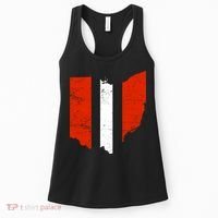 Ohio Cleveland Stripe Football Women's Tank Top thumb 0