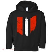 Ohio Cleveland Stripe Football Toddler Hoodie thumb 0