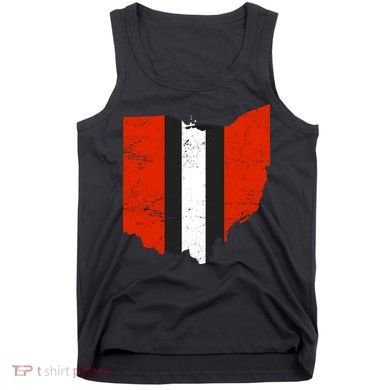 Ohio Cleveland Stripe Football Tank Top