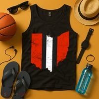 Ohio Cleveland Stripe Football Tank Top thumb 4