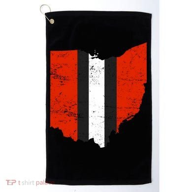 Ohio Cleveland Stripe Football Golf Towel