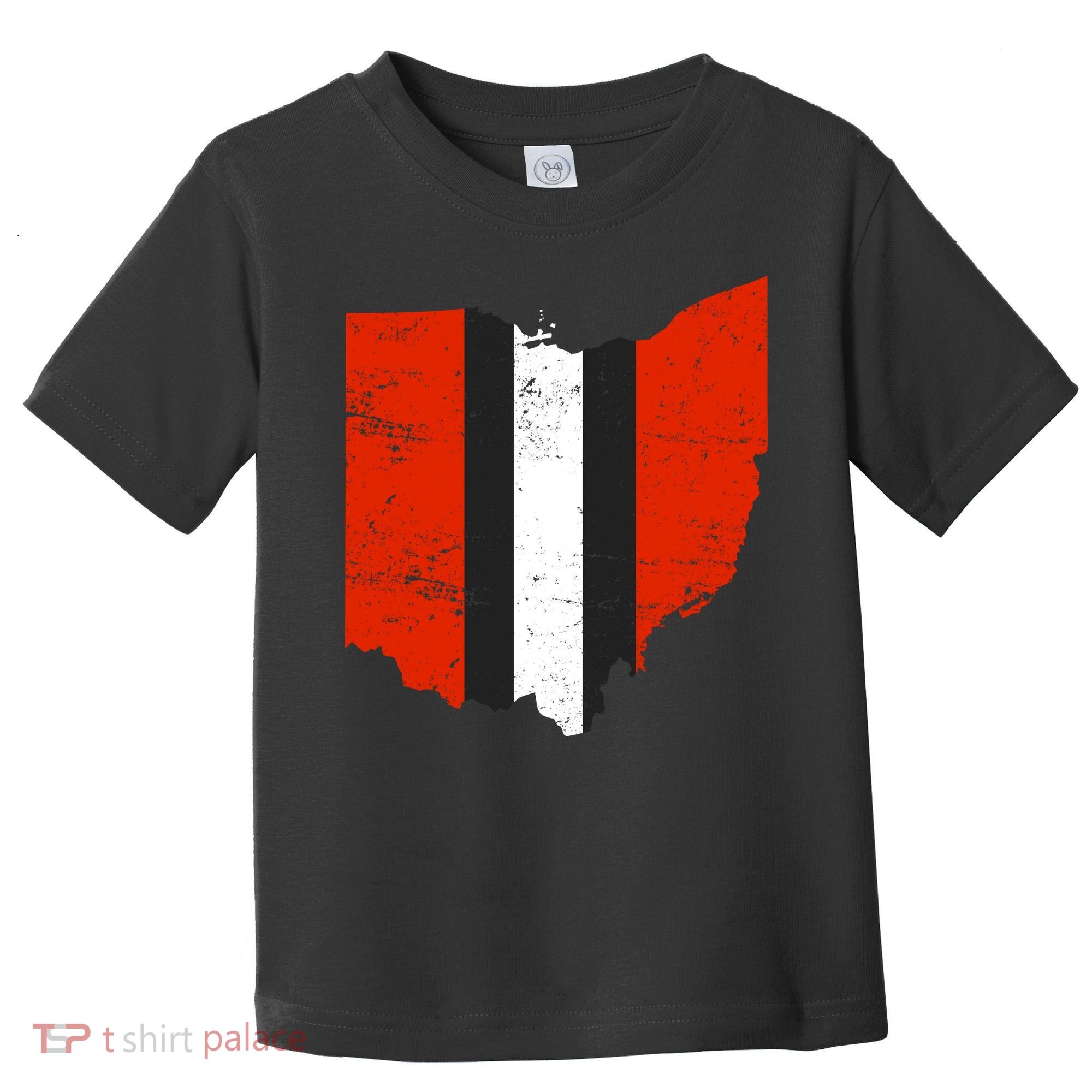 Ohio Cleveland Stripe Football Toddler T-Shirt