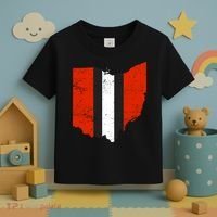 Ohio Cleveland Stripe Football Toddler T-Shirt thumb 3