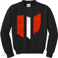Ohio Cleveland Stripe Football Kids Sweatshirt thumb 0