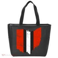 Ohio Cleveland Stripe Football Tote Bag thumb 0