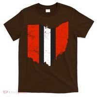 Ohio Cleveland Stripe Football T-Shirt thumb 0