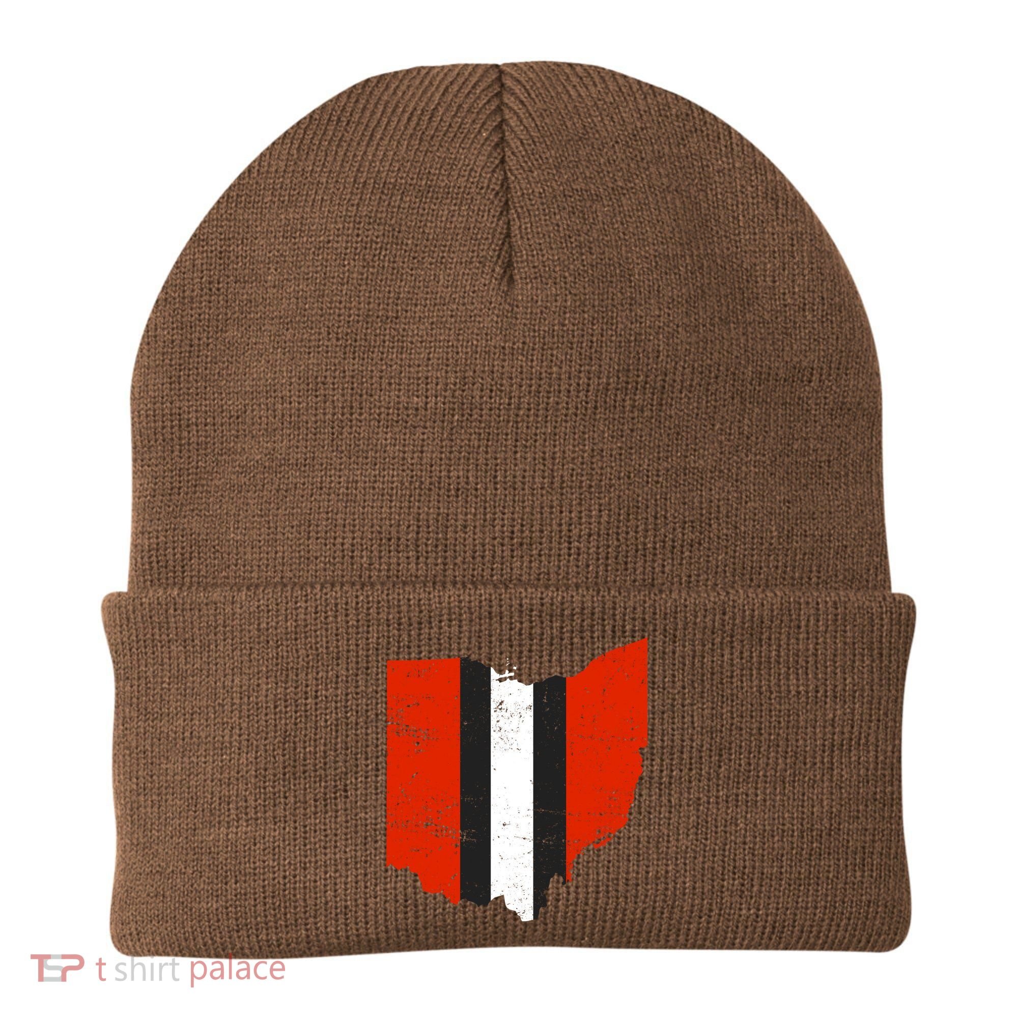 Ohio Cleveland Stripe Football Beanie