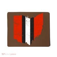 Ohio Cleveland Stripe Football Mousepad thumb 0