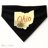Ohio Floral Cute Flower USA-Made Doggie Bandana thumb 0