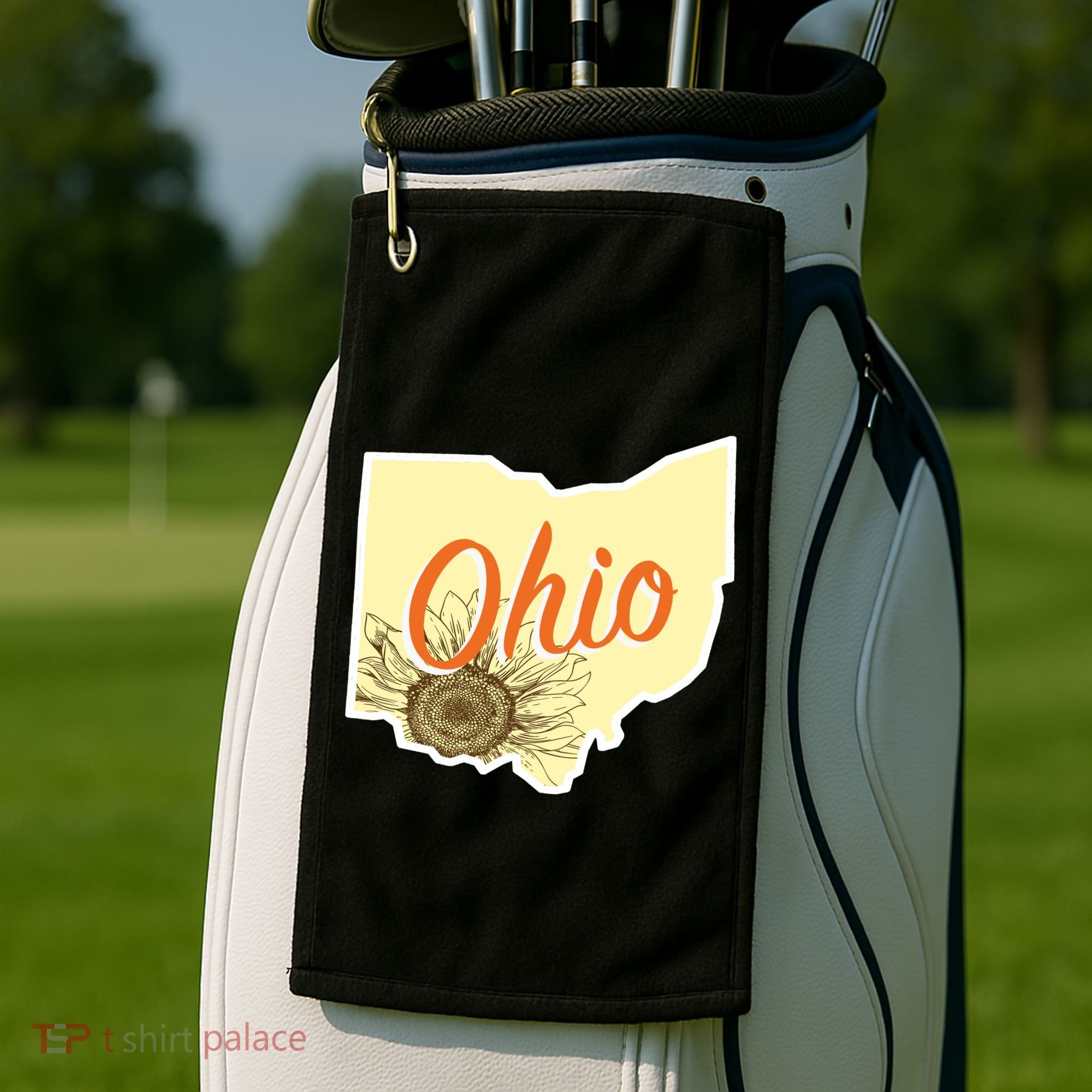 Ohio Floral Cute Flower Golf Towel