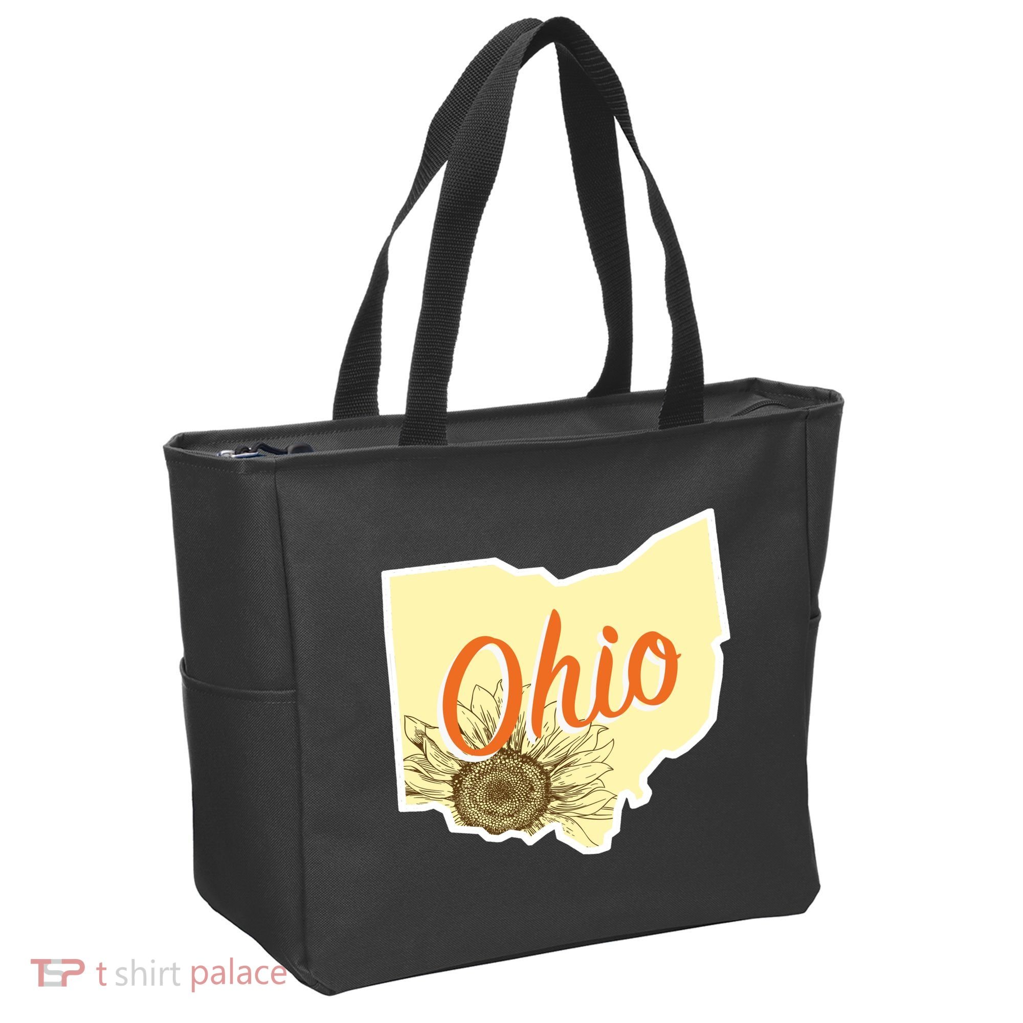 Ohio Floral Cute Flower Tote Bag