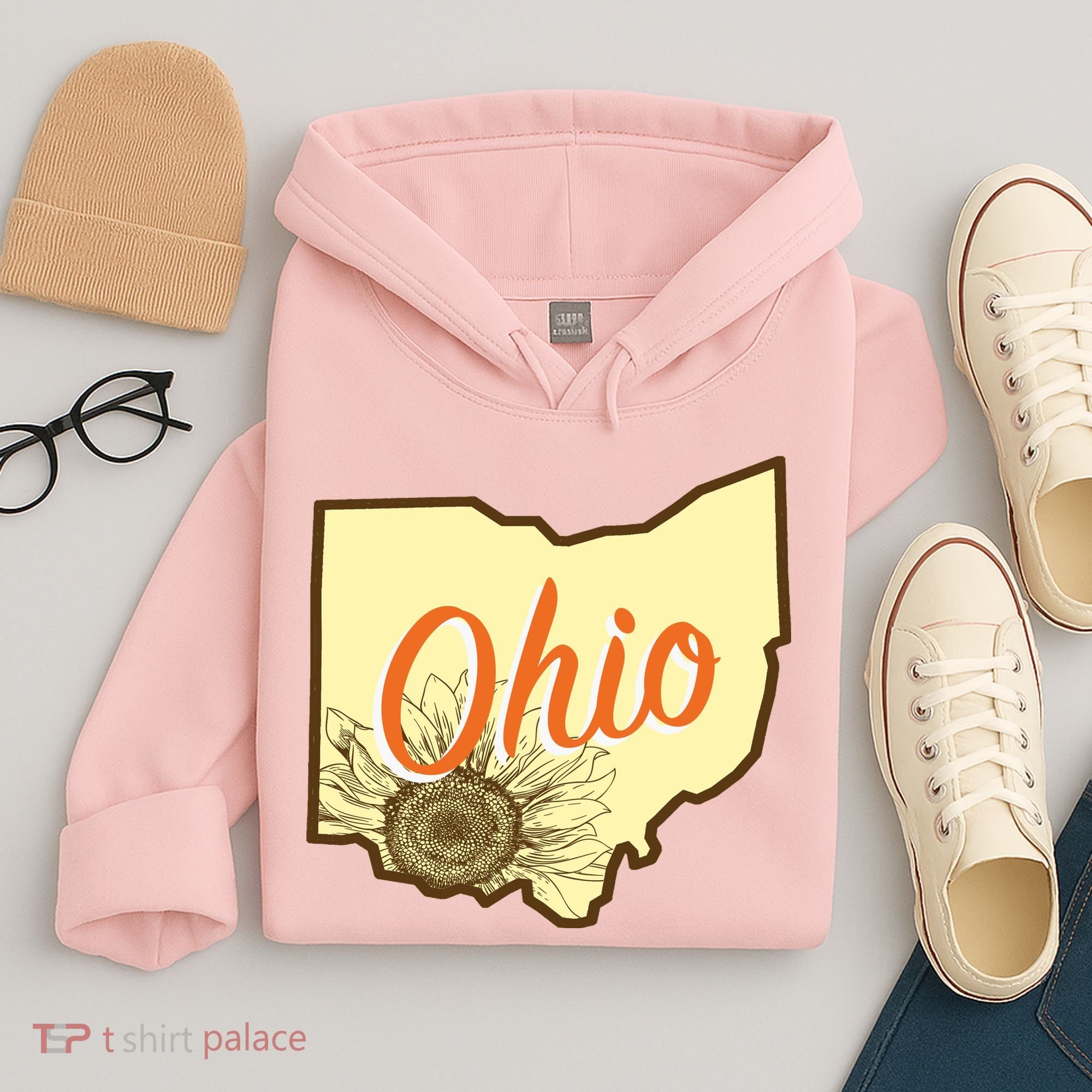 Ohio Floral Cute Flower Hoodie