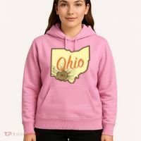 Ohio Floral Cute Flower Hoodie thumb 5