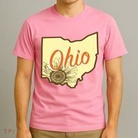 Ohio Floral Cute Flower T-Shirt thumb 3
